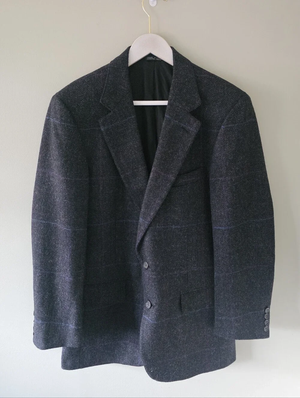 Colours by Alexander Julian Vintage 90s Union Made Wool Blazer Size 40R Academia